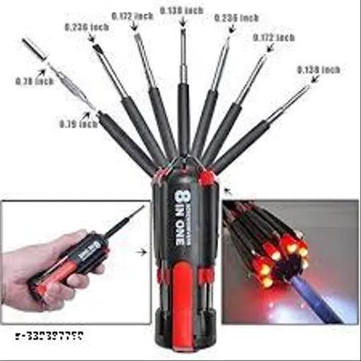 8 In 1 Screwdriver Set Multipurpose Stainless Steel Screwdriver Set - Springkart