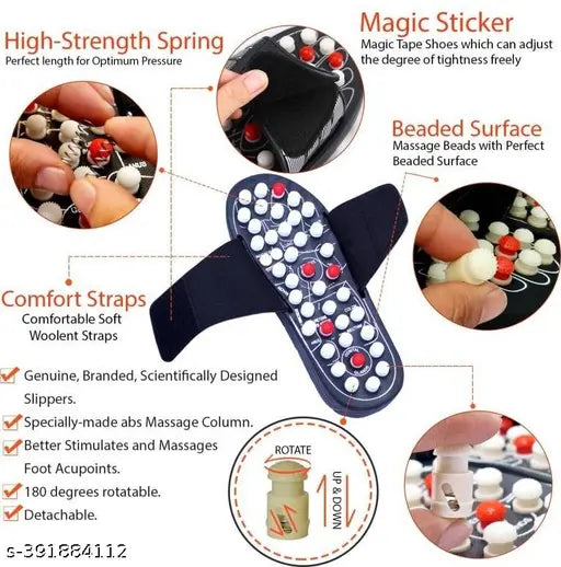 Yoga Paduka Manual Acupressure Foot Relaxer/Foot Massager Slipper - Springkart