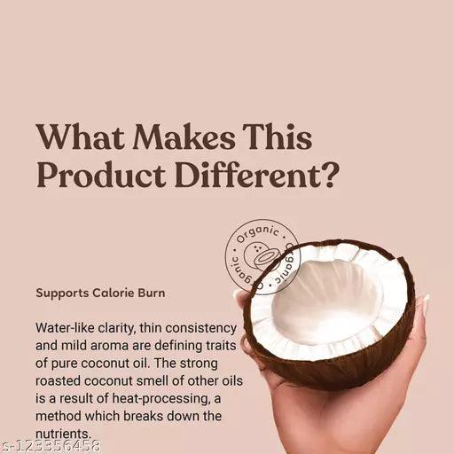 Virgin Cold-Pressed Coconut Oil | 100% Pure, Organic & Edible - Springkart