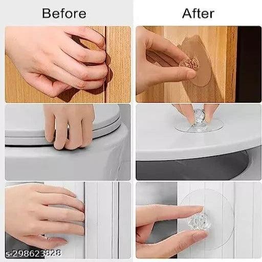 10 PCS Self-Adhesive Drill Free Self-Stick Push Pull Helper - Springkart