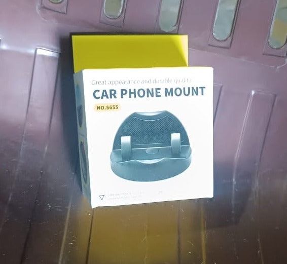 2 In 1 Car Anti-slip Mat Phone Holder Non Slip Sticky Phone Mount Holder (1 Set) - Springkart