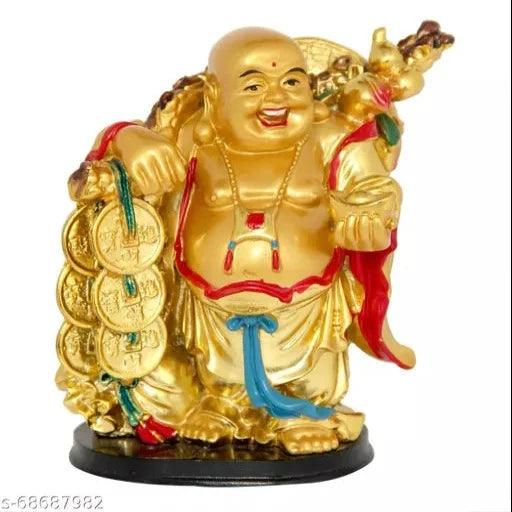 VASTU ART Laughing Buddha with Umbrla - Springkart