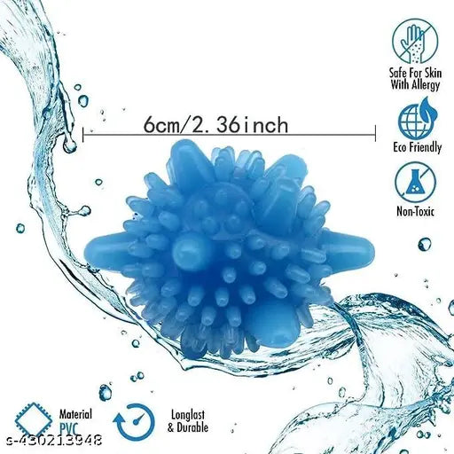 Pvc Washing Machine, Laundry Dryer Balls (Standard Size, Multicolour) (Pack of 10) - Springkart