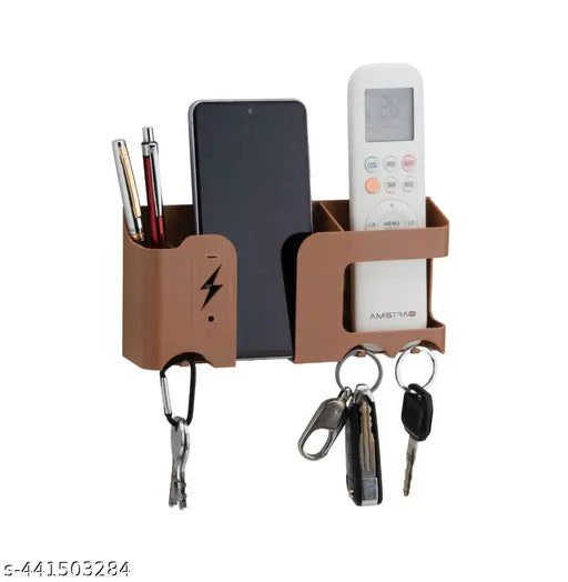 6-in-1 Wall Mount Mobile Stand Holder -Multi-Purpose Remote Holder Organizer & Charging Stand for Phone, Smart Gadgets, Mobile/AC/TV Remotes, Multi-Functional Storage, Smart Gadgets ,Mobile Phone Charging Stand, Smart Gadgets ,Mobile Phone Charging Stand
