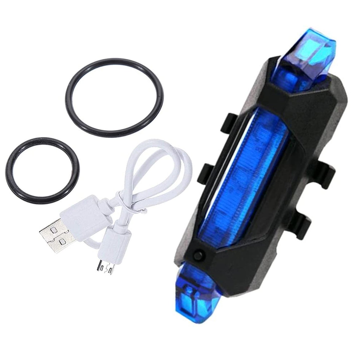 1617 Rechargeable Bicycle Front Waterproof Led Light (Blue) - Springkart