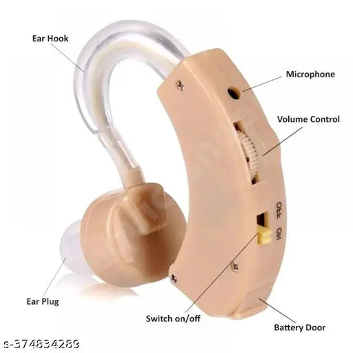 New Best Ear Hearinng Tool For Hearing Loss People Bte Device Adjustable Sound Voice Control - Springkart