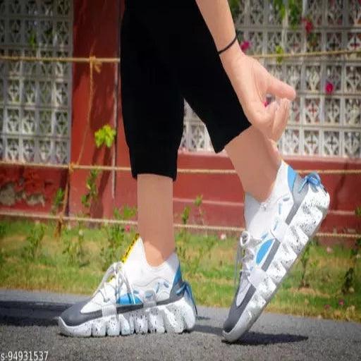 white in grey sky sports Shoes For Men - Springkart