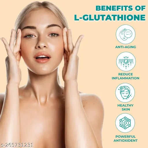 Herbal max L- Glutathione Tablet for Youthful Skin Brightening |Collagen Tablet – 60 Tablet - Springkart