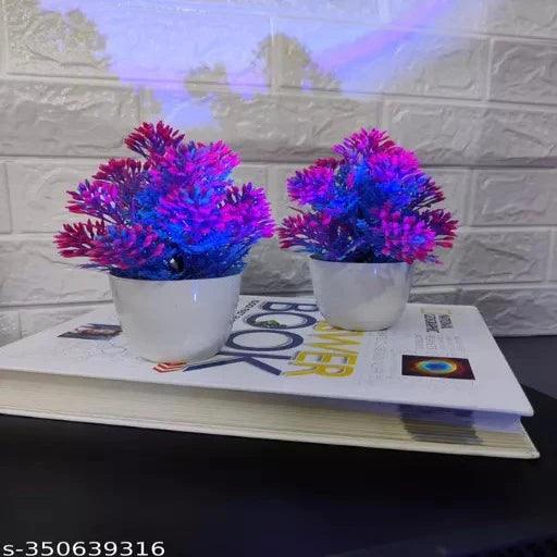 Set Of 2 Artificial Plants With Pot For Home And Office Decor - Springkart