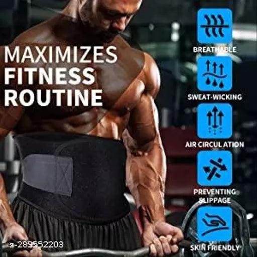 Sweat Belt For Fat Loss Sauna Slim Belt For W(Free Size) Royal Blue In Colour - Springkart
