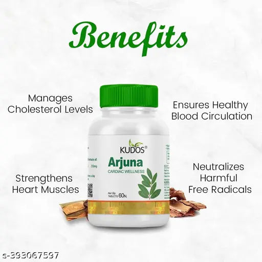Arjuna Tab lets for Cardiac Wellnes,Cholesterol Regulation- 60 TAB - Springkart