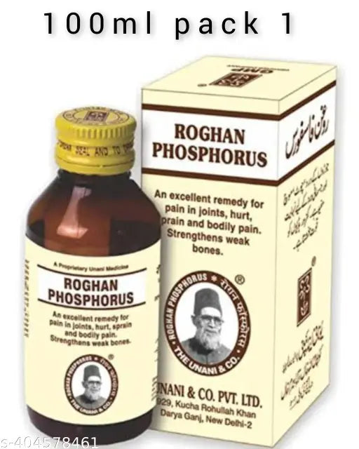 Roghan Phosphorus Oil The Unani & Co Roghan Phosphorus is a Unani 100ml pack 1 - Springkart