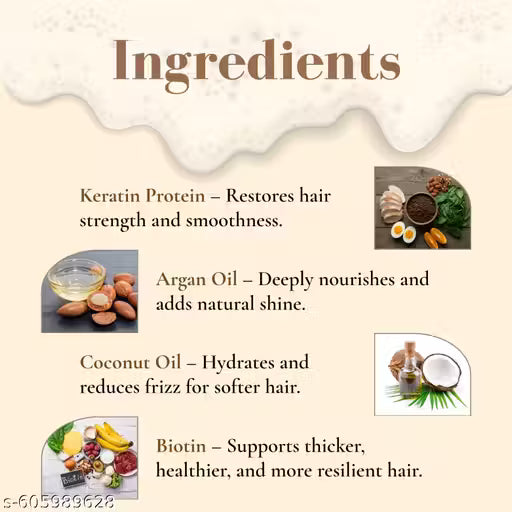 Wardha Keratin Shampoo 250ml + Keratin Smooth Conditioner 250ml With Keratin Oil for Straighter,