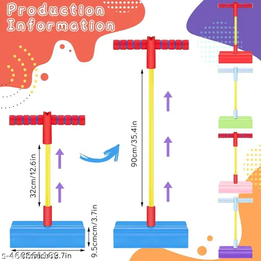 Foam Pogo Jumper for Kids, Ideal for Toddlers and Kids Age 3 and Up ( Colour May Differ) - Springkart