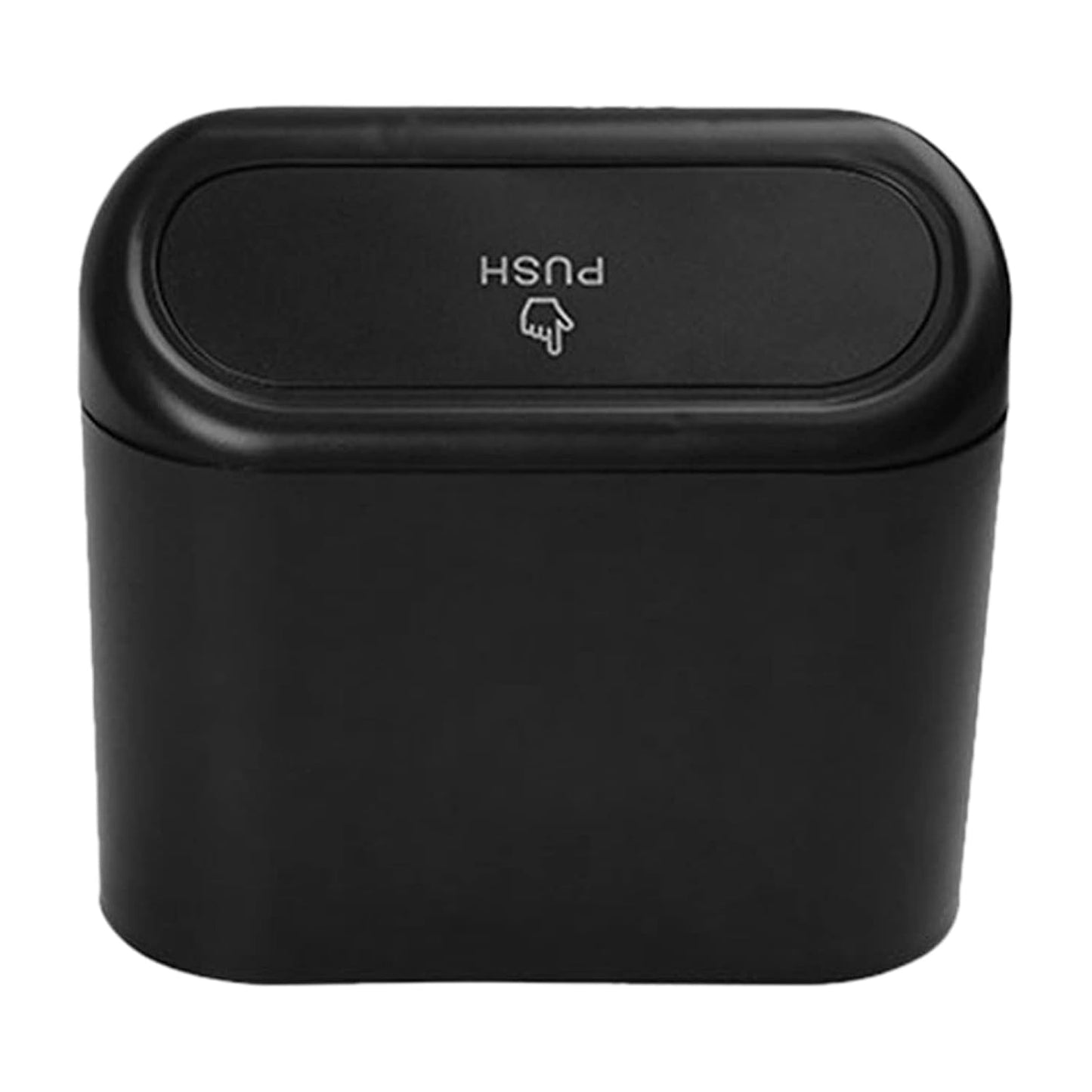 Plastic Mini Car Trash Can Bin With Lid (1 Pc With Brown Box) - Springkart