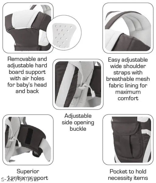 Baby carrier 4 -in-1 Front Carrier for Baby Adjustable PACK OF 1 PINK - Springkart