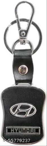 Alexus LEATHERITE BLACK Locking Key Chain - Springkart