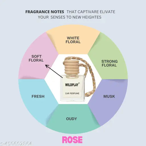 Wildplay Rose Car Hanging Perfume - Springkart
