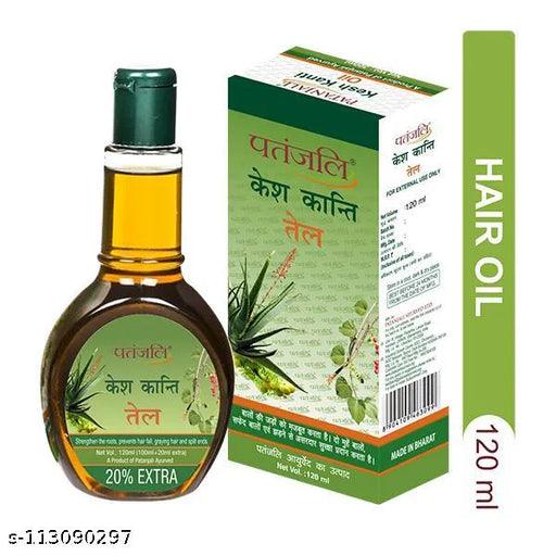 PATANJALI Kesh Kanti Aloevera Shampoo Hair Cleanser 200 Ml + Kesh Kanti Hair Oil 120 Ml - Springkart