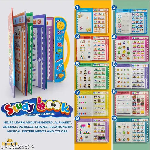 Music book for kids My English E-Book English Reading Study Guide Learning E-Book Sound Book Multicolor - Springkart