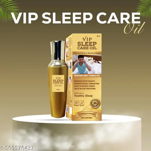 VIP Sleep Care Oil | Herbal Sleep Oil for Snoring Relief | 100% Natural oil for men and women (50ml)