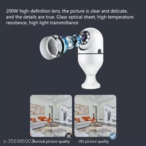 Wi-Fi Wireless Light PTZ Bulb Camera 360° 1080P IP Smart Home Security IR Night - Springkart