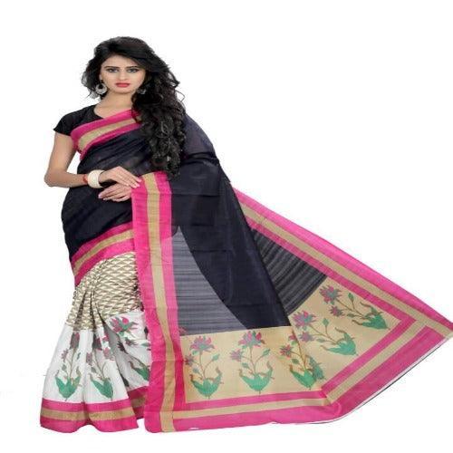 Gorgeous Printed Bhagalpuri Silk Sarees - Springkart