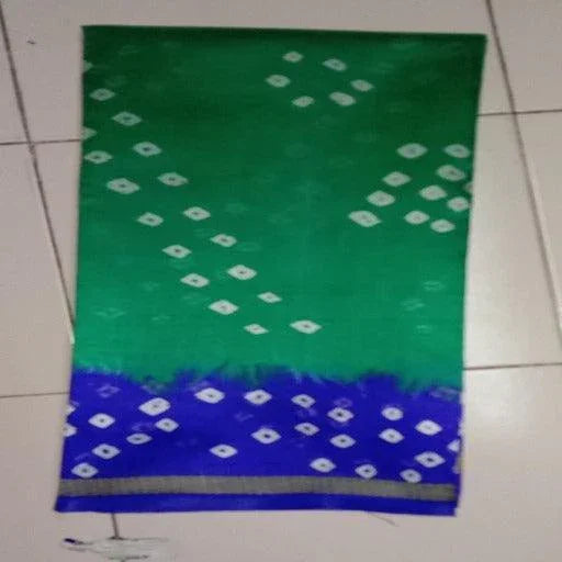 Delicate Lichi Silk Sarees With Bandhani Printed & Zari Border - Springkart