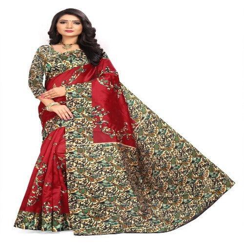 Elegant Printed Art Silk Sarees - Springkart