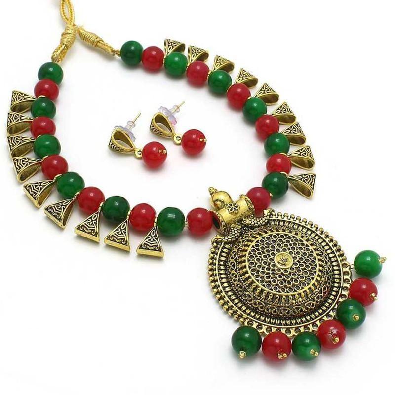 Unique Beads & Gold Plated Necklaces - Springkart