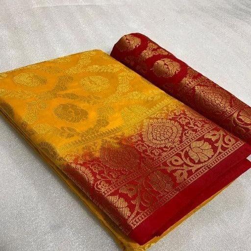 Glamorous Jacquard Balaton Silk Saree - Springkart