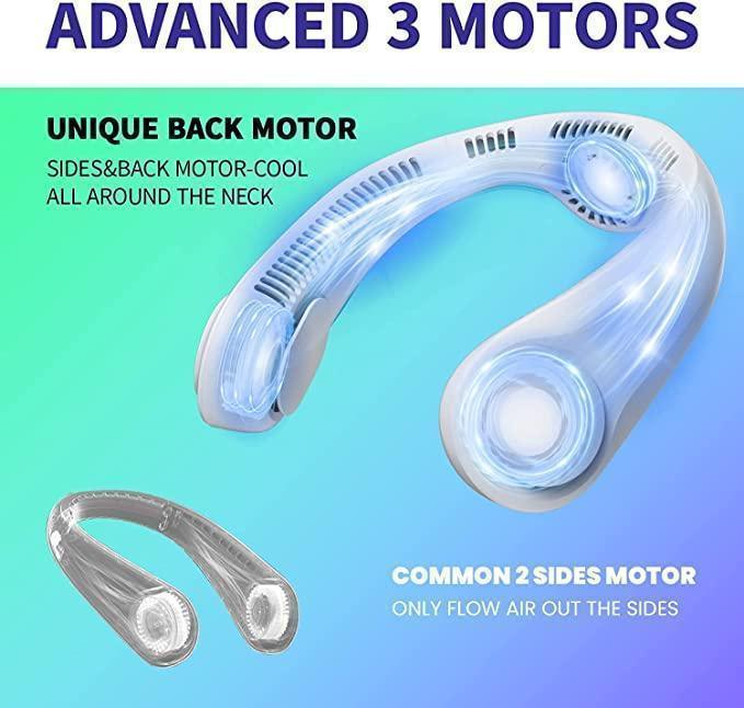 Portable Bladeless Hanging Rechargeable Neck Fan - Springkart