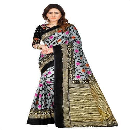Gorgeous Mysore Silk With Printed Work Combo Pack Saree - Springkart