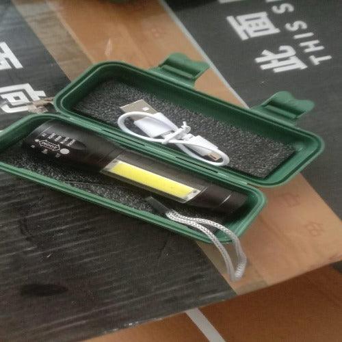 Pocket Size Mini Portable XPE + COB LED Tactical Flashlight - Springkart