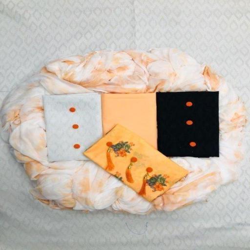 Elegant Solid Cotton Dress Materials/Suit - Springkart