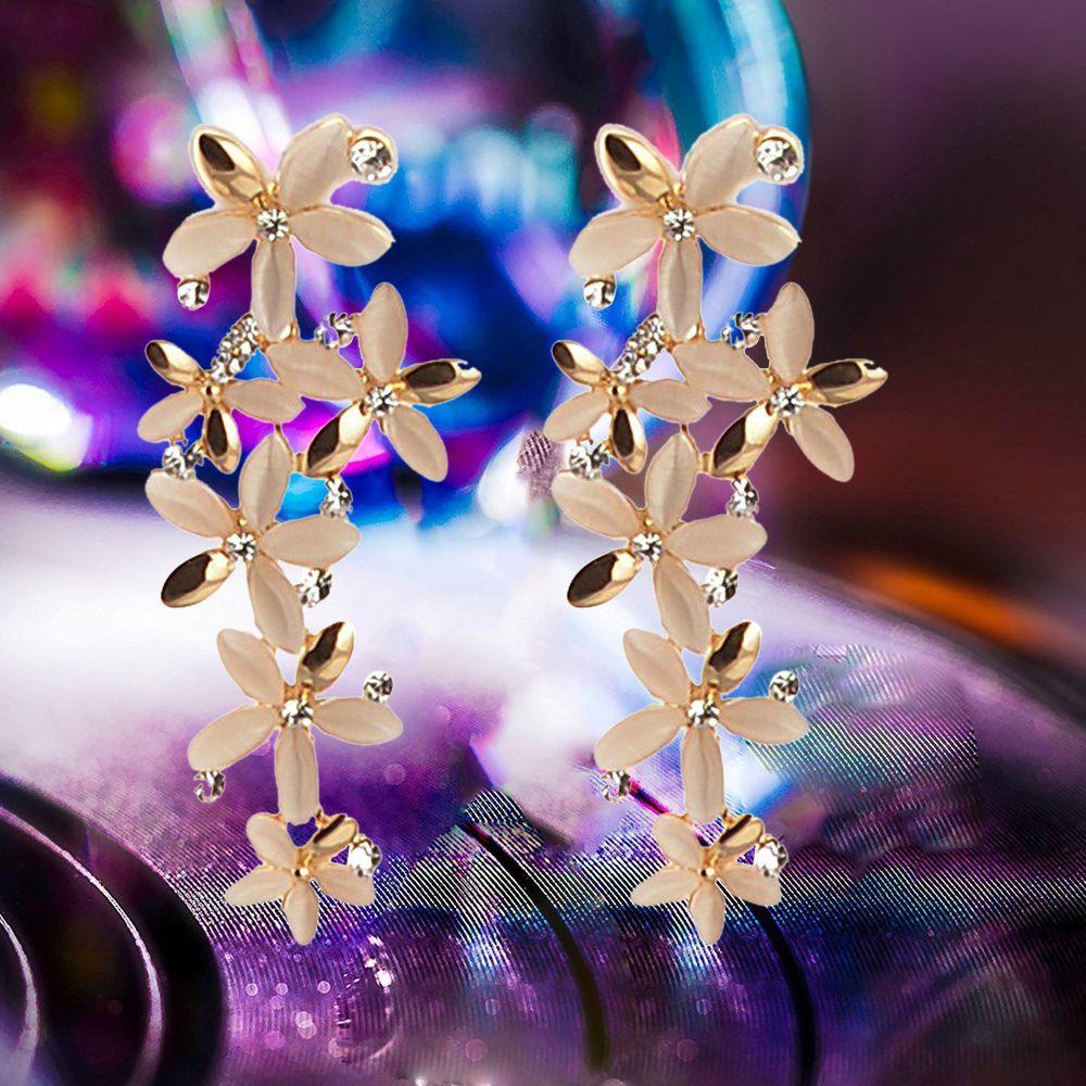 Trendy Gold Plated & Stones Earring - Springkart
