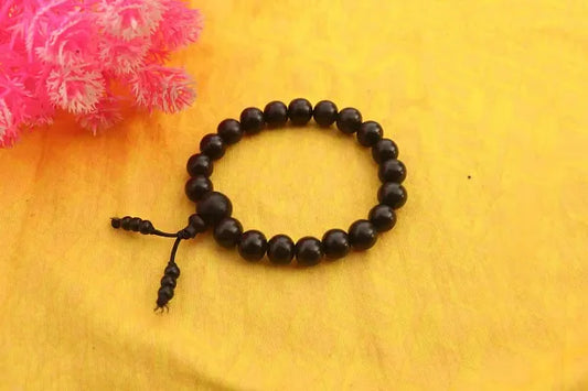 TENFIT??Ebony Wood Karungali Kattai Bracelet for Men Women -Black, 6mm - Springkart 