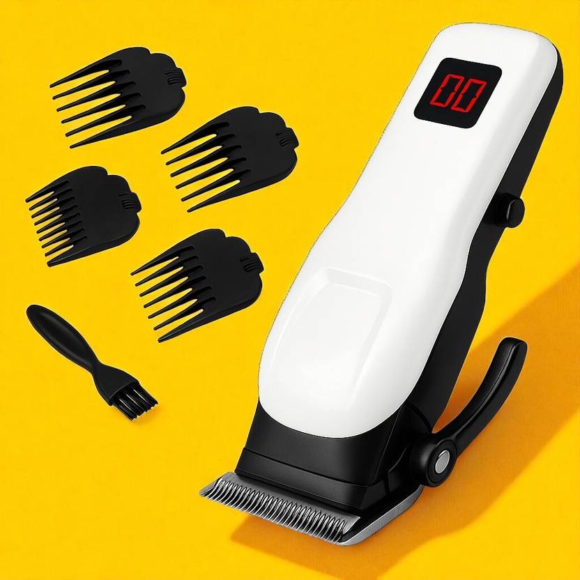 Stybits X450 Multipurpose Beard & Hair Trimmer | Easy Grooming, Cordless & Powerful Fully Waterproof Trimmer 240 min Runtime 4 Length Settings (White)