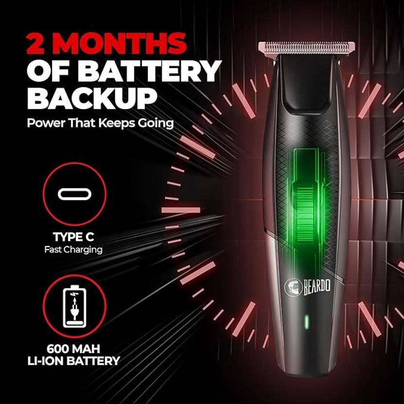 JSJ APE-X TRIMMER 42 Fully Waterproof Trimmer 110 min Runtime 3 Length Settings (Black)