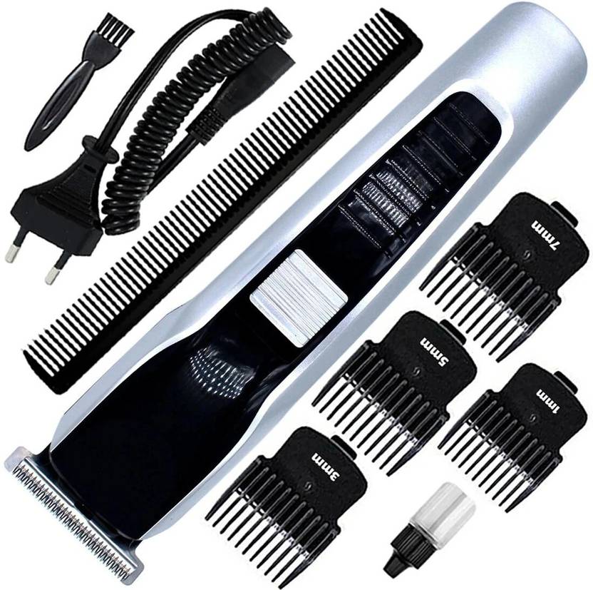 XPLosive M New Professional Fast Charging Hair Clipper Razor Rechargeable Beard Moustache Fully Waterproof Trimmer 60 min Runtime 4 Length Settings (Black, Silver)