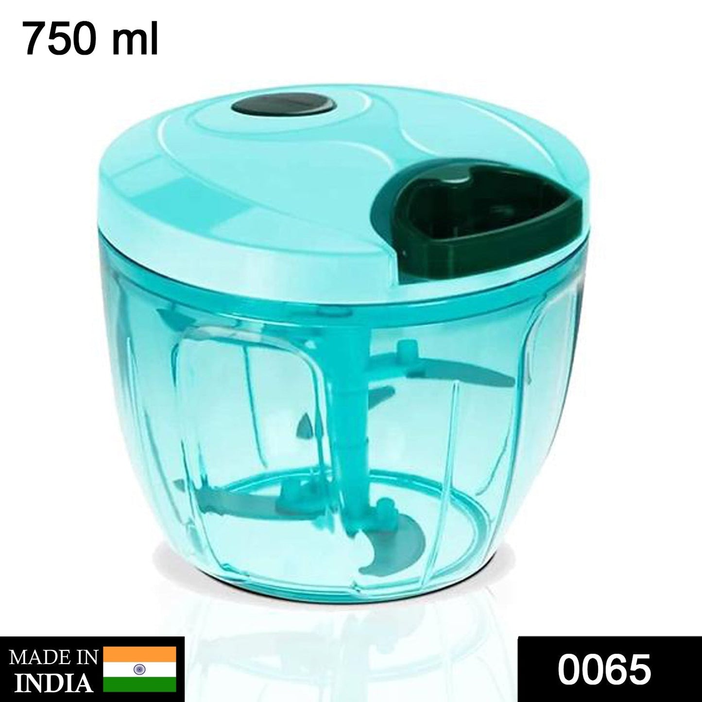 Manual Stainless Steel Compact Extra Sharp Hand Held Vegetable Chopper / Slicer with 5 Blades - Springkart 