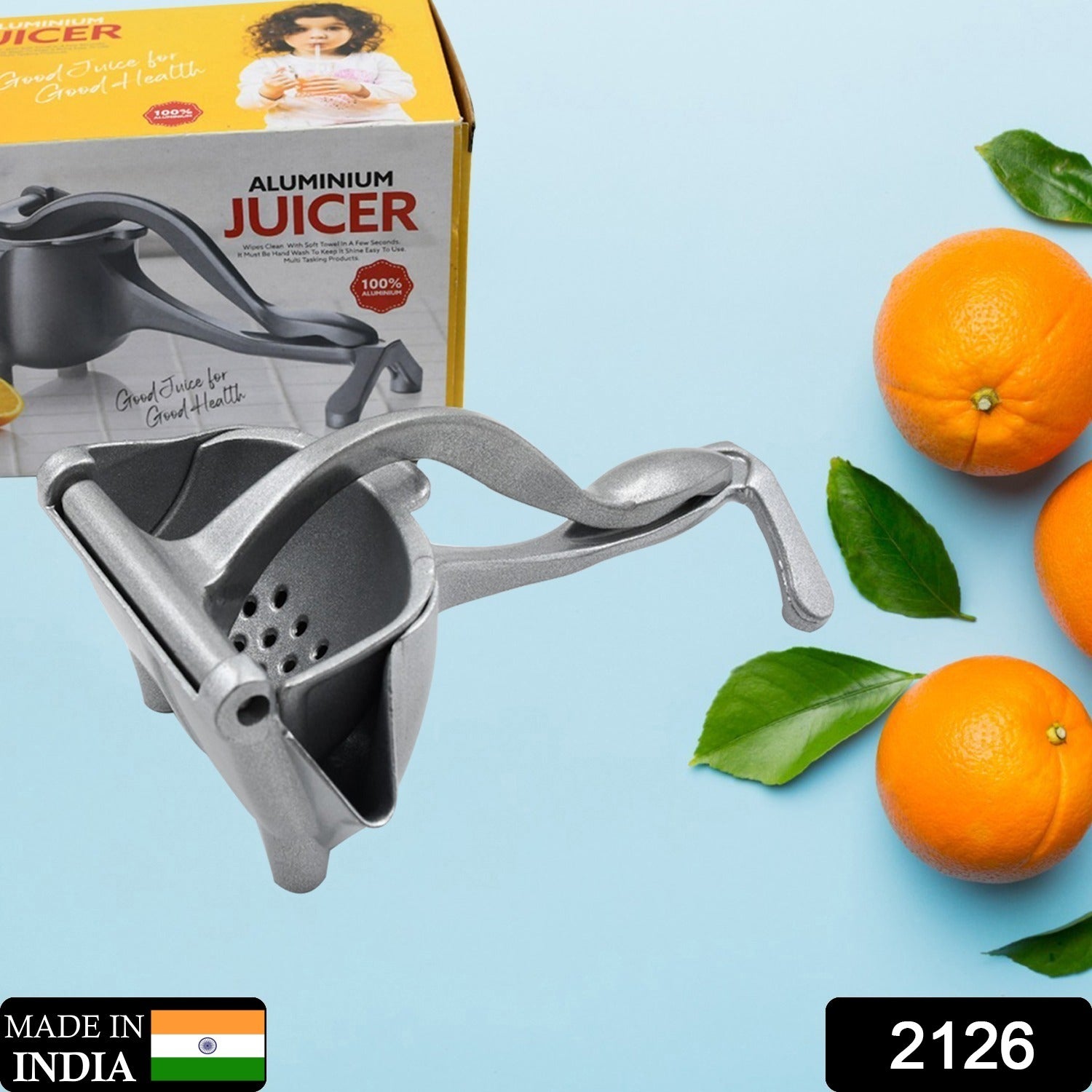 MANUAL ALUMINIUM METAL FRUIT PRESS JUICER - Springkart 