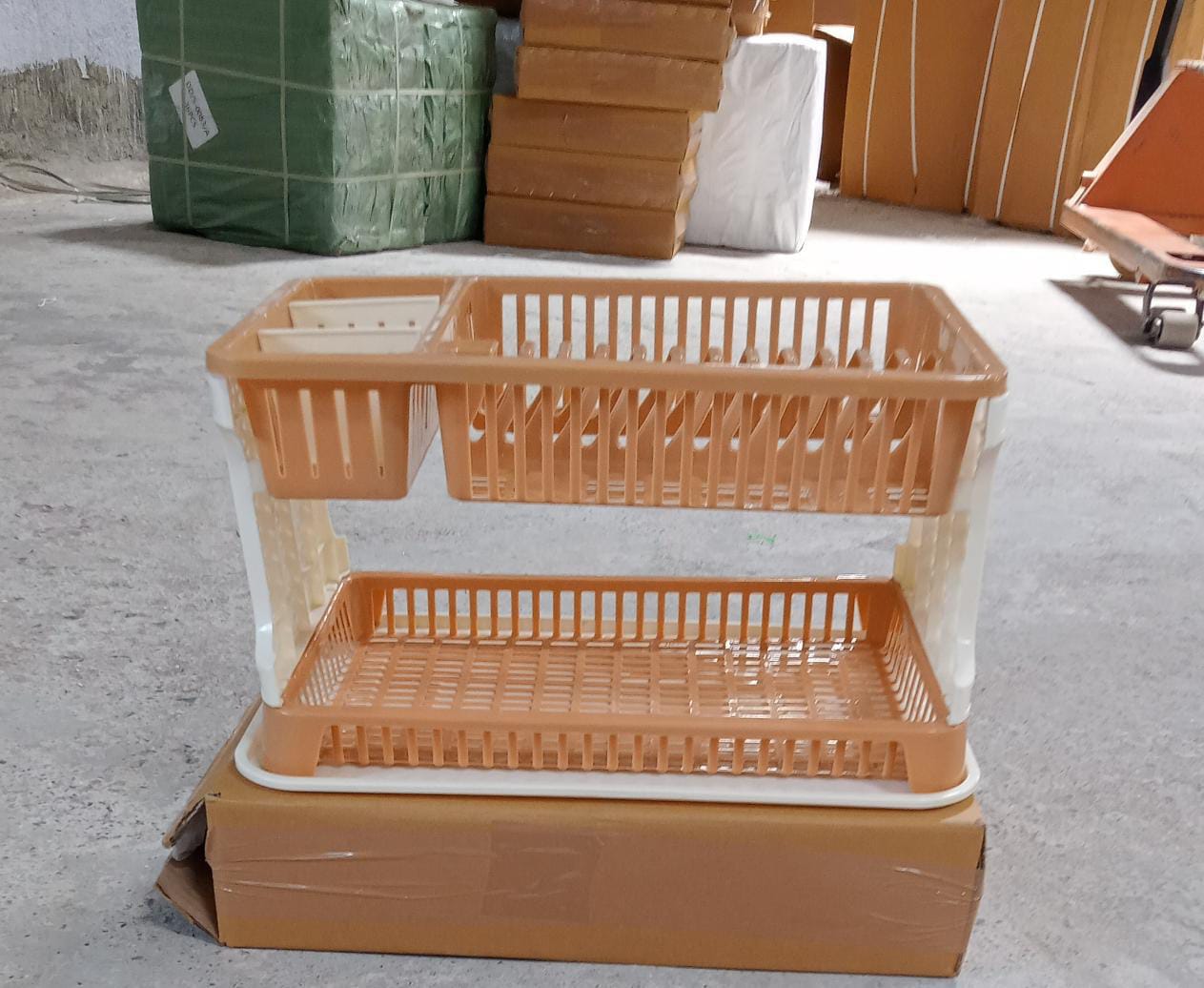 Kitchen Organizer Rack with Water Storing Tray / Dish Rack - Springkart 