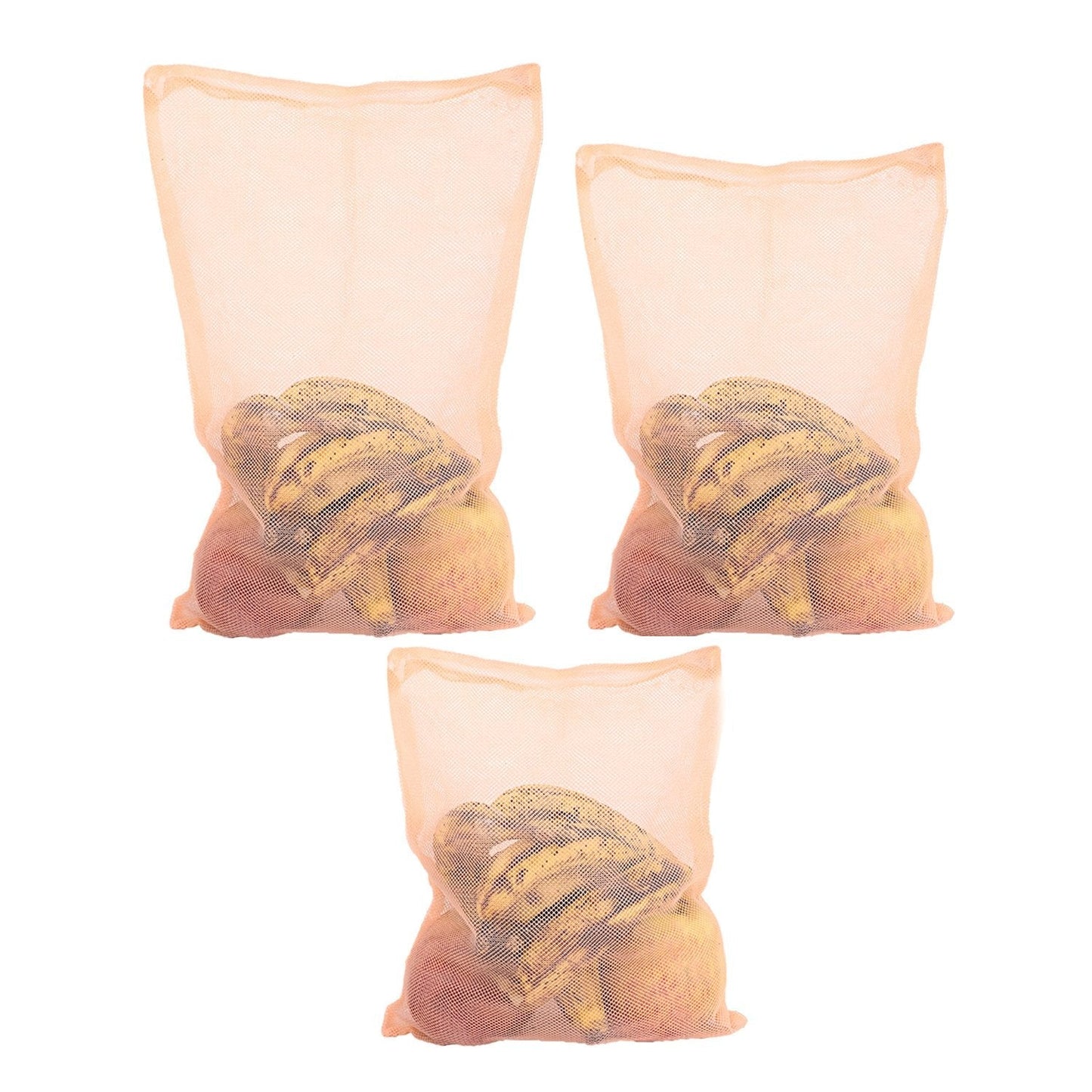 Fridge Bags for Fruits and Vegetables with Zip Net (Multicolour) - Springkart 