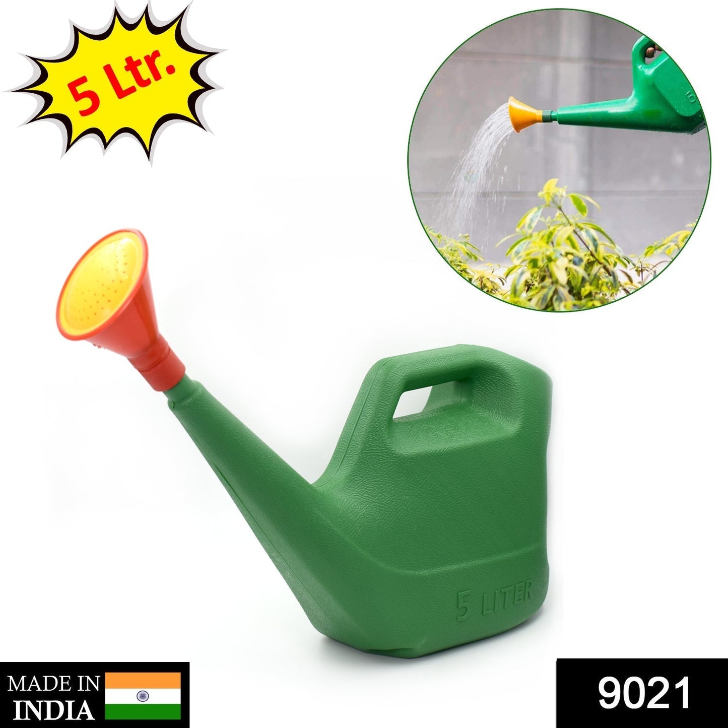 Plastic Watering Can Water Sprayer Sprinkler for Plants Indoor Outdoor Gardening, 5 LTR - Springkart 