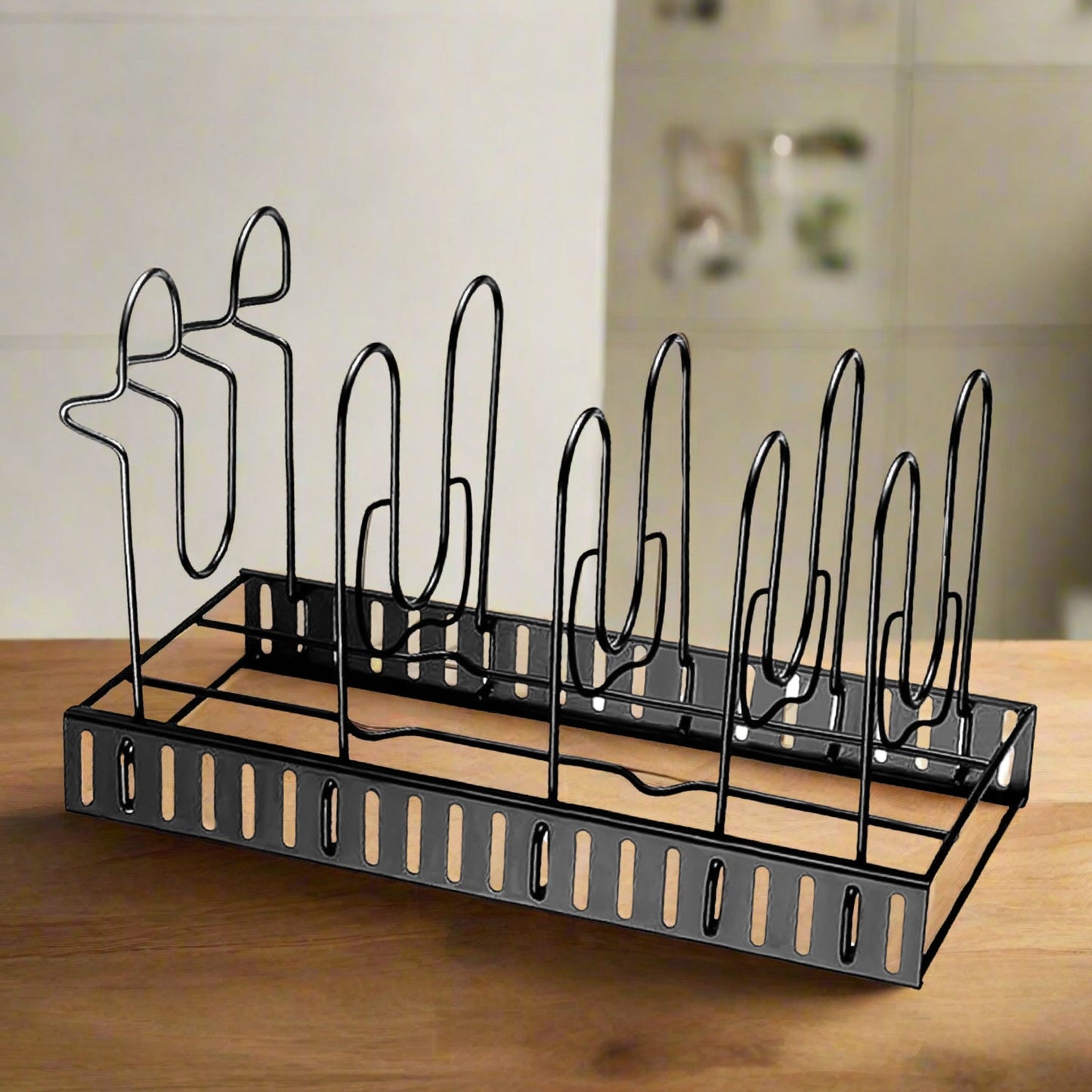 Multipurpose Pan & Pot Organizer Rack (1 Pc) - Springkart 