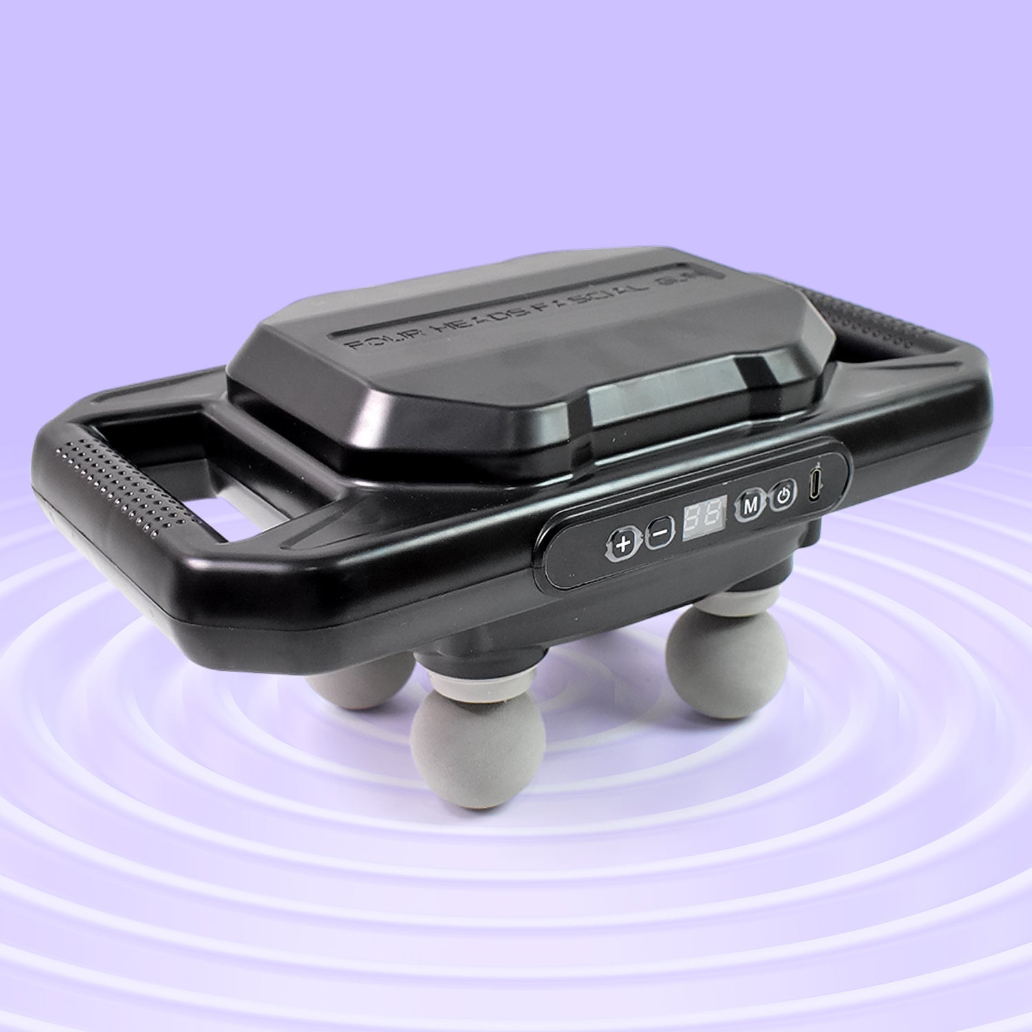 Handheld Full Body Massager 4-Head Massage Gun (1 Pc / Mix Color) - Springkart 