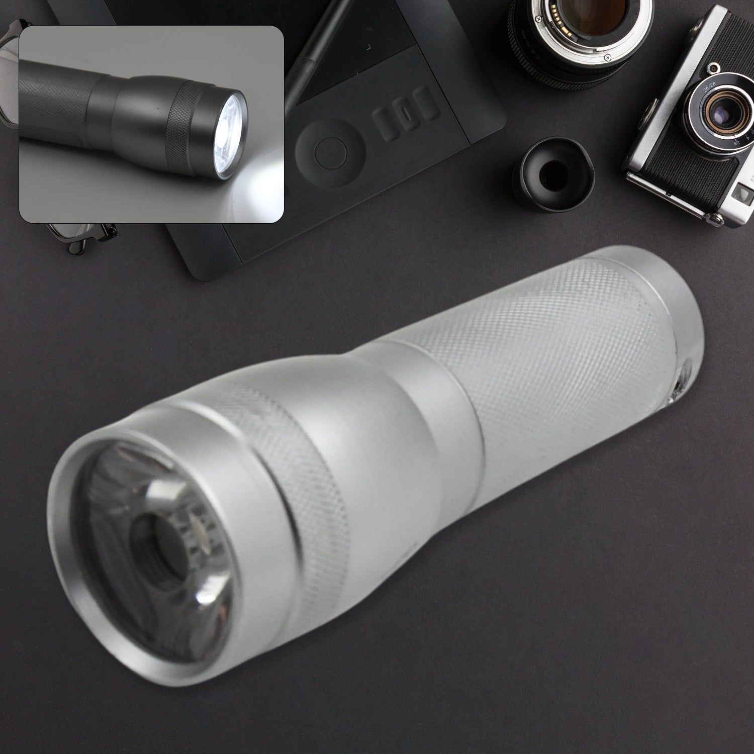 Portable Mini Torch / Flashlight LED Powerful High Lumens Pen Light Easy To Carry, Portable Pocket Compact Torch for Emergency 3 Battery operated (Battery not included / 1 pc) - Springkart 