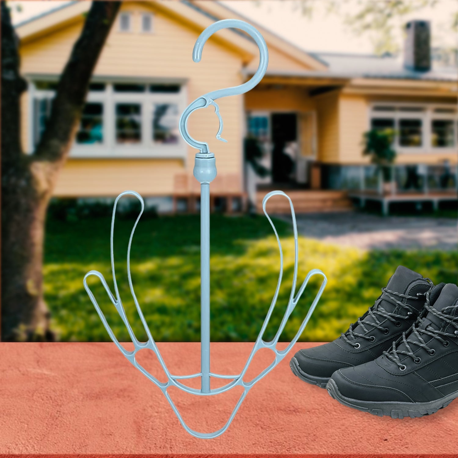 Small Shoes Drying Hanger, Rotatable Shoe Hanging Racks (1pc) - Springkart 