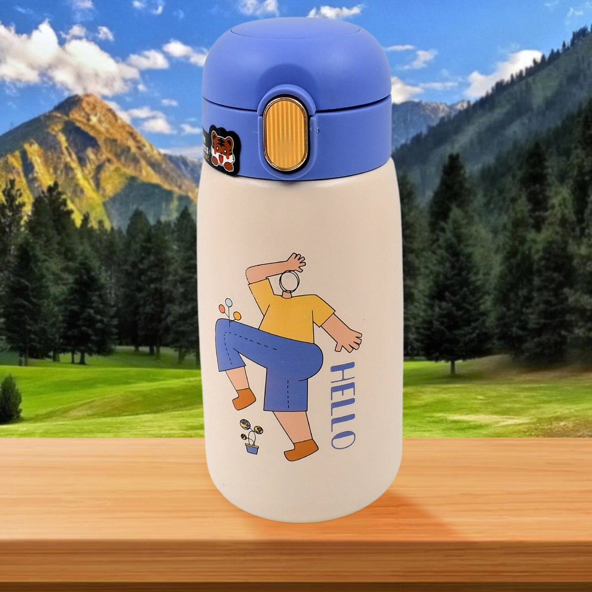 Double walled Stainless Steel Water Bottle (420 ML Approx) - Springkart 